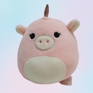 🍒4 for $20🍒 SQUISHMALLOW Zoe Unicorn Pig 5" Pink Stuffed Animal - Kids Toy